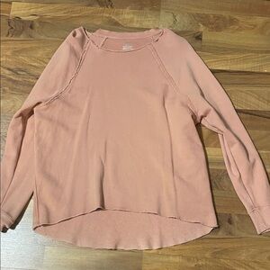 Aerie kickback crew peach XS
